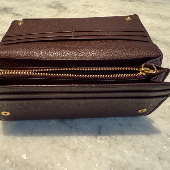 🍷 Mulberry Continental Tree Small Classic Wallet – Oxblood Grained Leather 🍷 - Picture 8 of 11